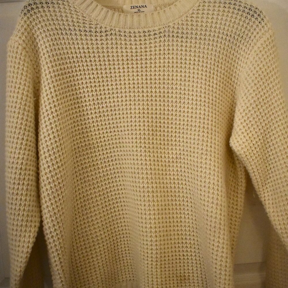 Zenana cream sweater